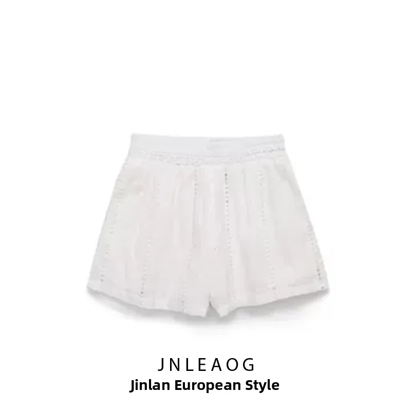 

JNLEAOG повседневные женские уличные брюки с высокой талией и вышивкой, новые летние брюки из полиэфирного волокна, широкие брюки