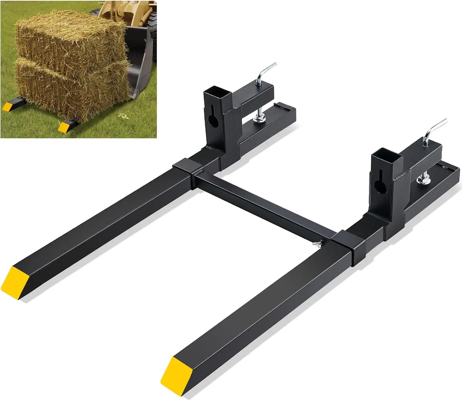 Pallet Forks, 2000 Lbs Clamp on Pallet Forks 43