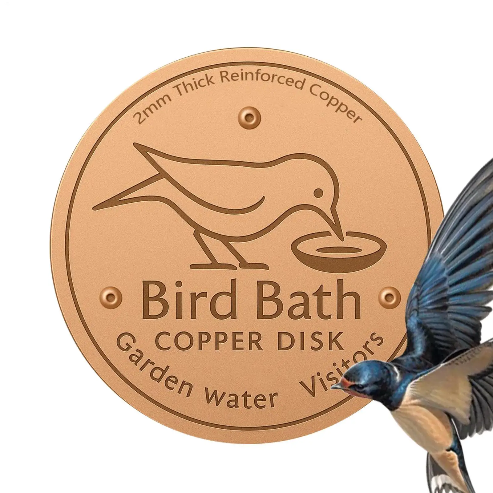 

NEW 1PC Bird Bath Purification Disk Bird Bath Cleaner Feeder Accessories Triple-Point Support Purification Disc for Water Bowl