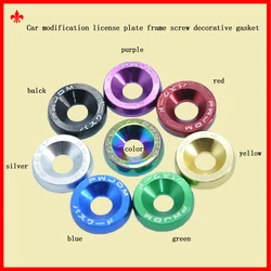 Decorative Car Modification Gasket, License Plate Frame Screw