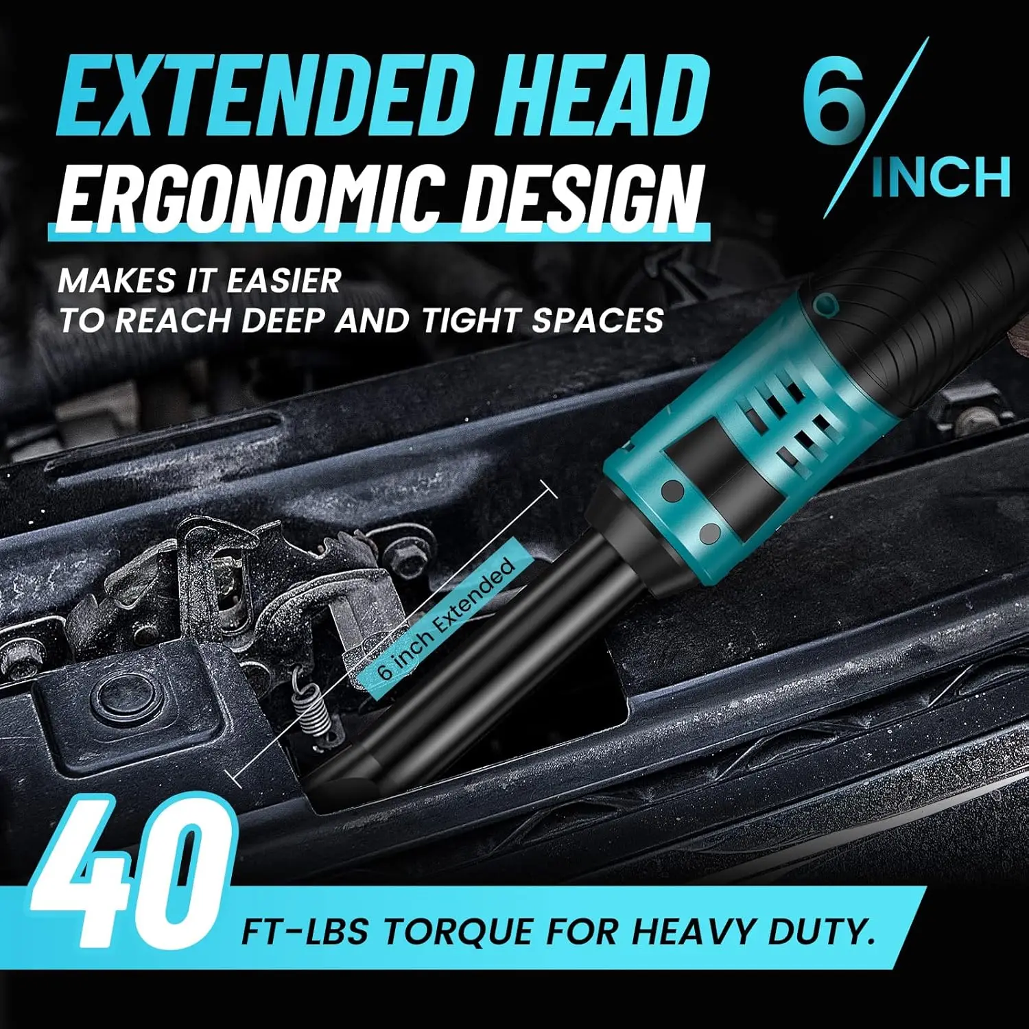 3/8" Ratchet Wrench + 1000Nm Impact Wrench