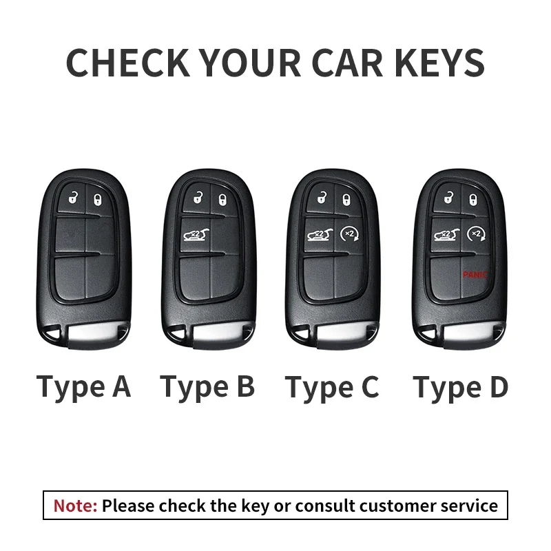Leather Car Key Case Cover Keychain For Jeep Wrangler Commander Compass Patriot Renegade Cherokee Grand Cherokee Keyring