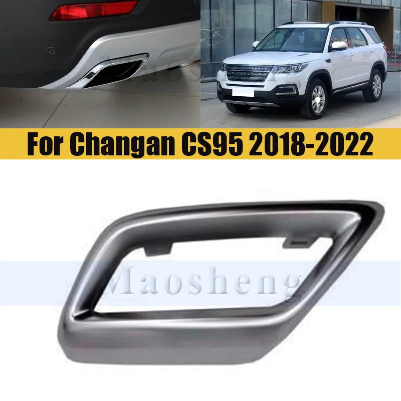 

Tail Pipe Frame Cover For Changan CS95 2018-2022 Car Exhaust Tail Pipes Decoration Frame Tail Throat Pipe Trim