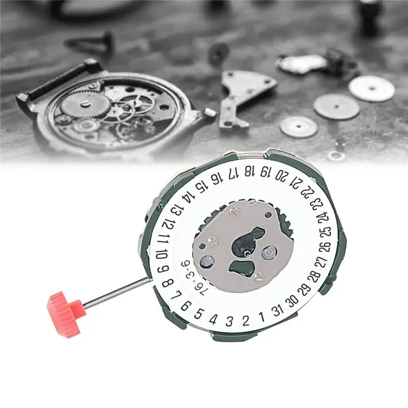 DTD752 Hot Sale-2115 Watch Movement+Handle+Battery 2035 Men'S Single Calendar Six-Point Electronic Quartz Watch Movement Replace