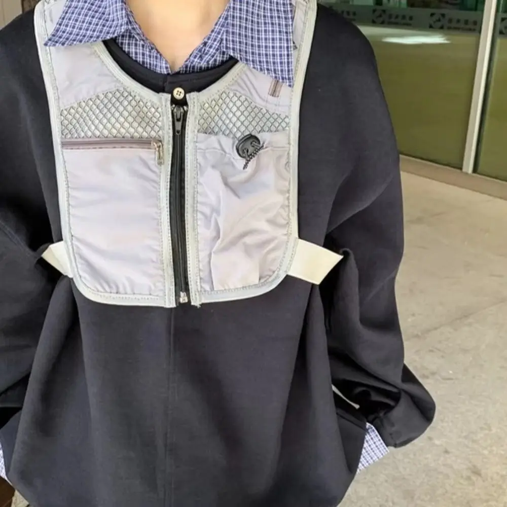 with Pockets Reflective Running Vest Pack Breathable Waterproof Running Hydration Vest Bag Adjustable Convenient Men's Chest Bag