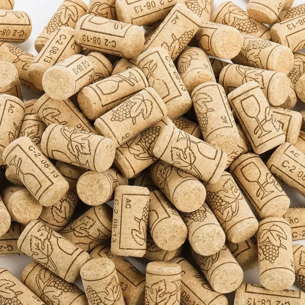 20pcs Red Wine Champagne Natural Synthetic High Density Cork Stopper Sealing  Cap Bottle Stopper  Set