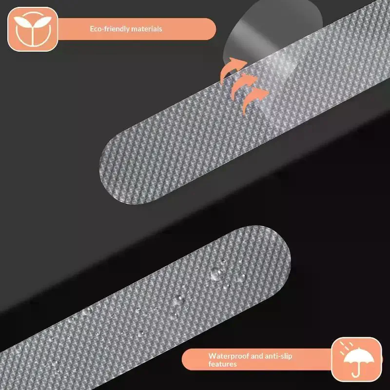 Non Slip Bathtub Adhesive Strips Strong Grip Waterproof For Bathroom Shower Floor Stairs Safety Use