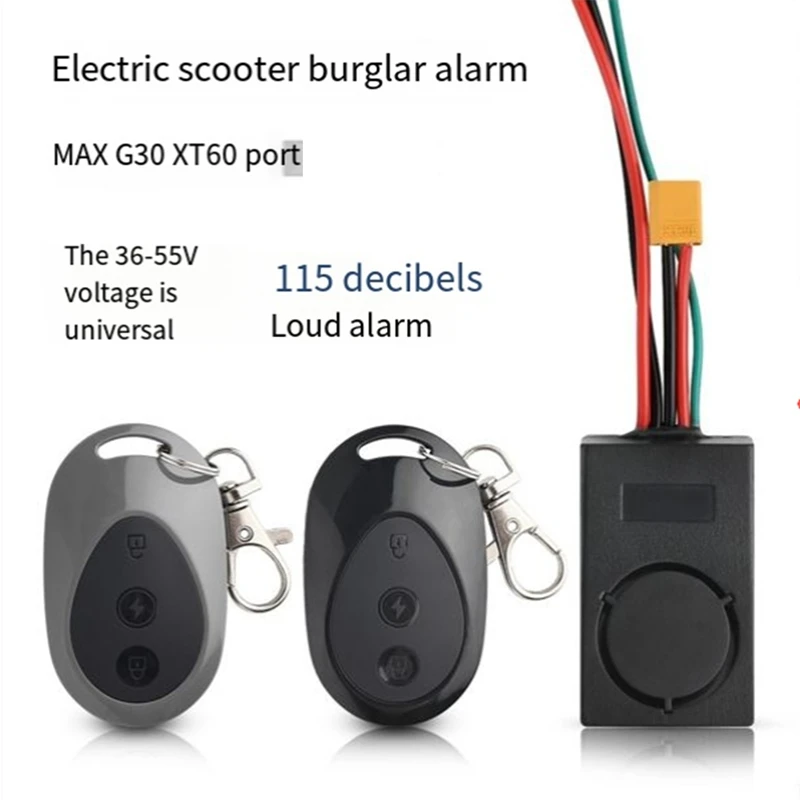 36-55V Elektrische Scooter Accessoires Zijn Geschikt Voor Ninebot Max G30 Scooter Nieuwe Anti-Diefstal Alarm, Xt60 Interface