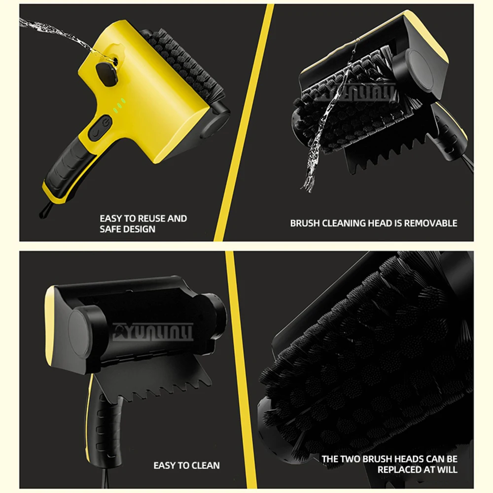 Household Kitchen Tiles Cleaning Brush Multi-functional  Wireless Electric Cleaning Tools