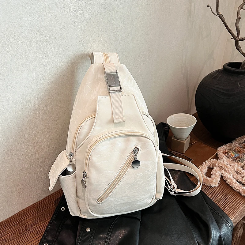 Mochilas de moda de hilo de coser, gran oferta de 2025, bolsos para mujer con cremallera, bolsillo Interior de nailon con cremallera, bolsos de hombro para mujer