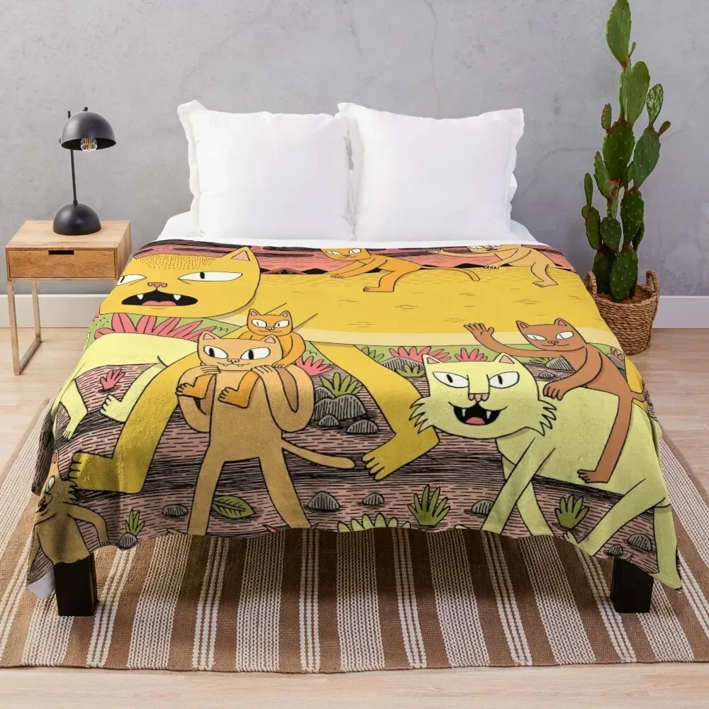 

Cats Throw Blanket Weighted Retros anime Blankets