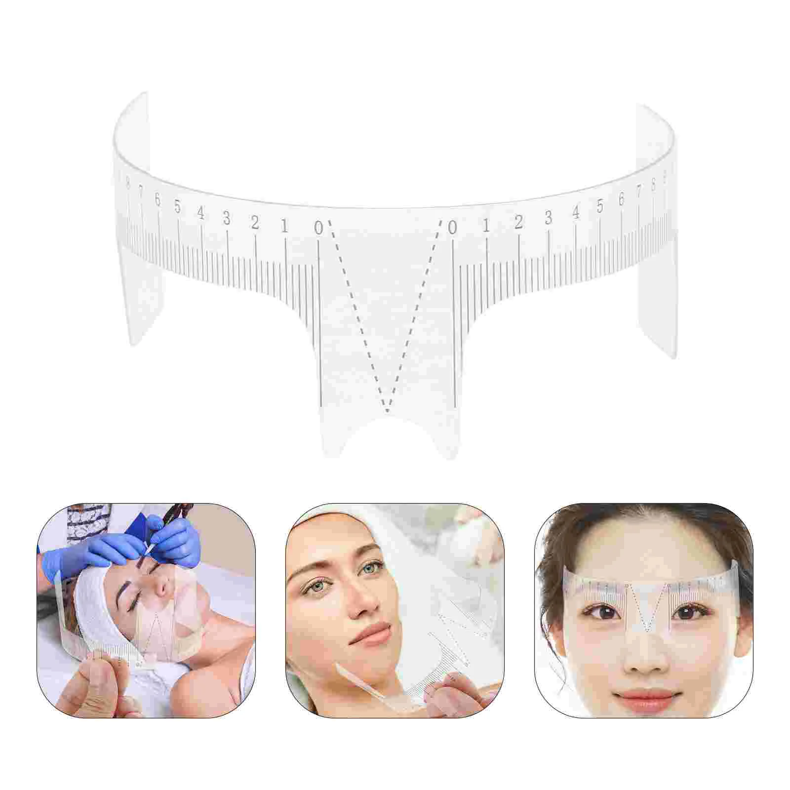 Tattoo Ruler Eyebrow Stencil Rulers for Girl Measuring Templates Tattooing with Shape Accessories Tools Stencils