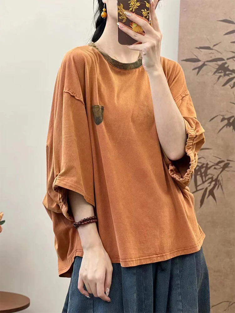 Max LuLu 2024 Fashion Vintage Tops Womens Summer Leisure Loose O Neck Tee Shirts Ladies Korean Classic Elegant Harajuku Clothes