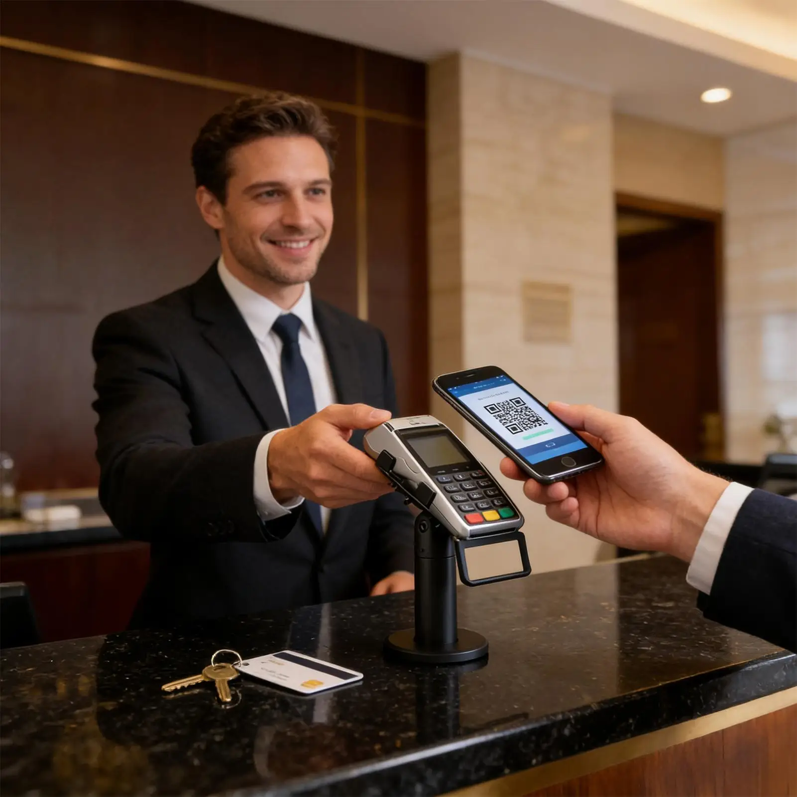 POS Swivel Stand 360-Degree Rotate Ergonomic Support Rack POS Stand Counter For Credit Card Reader Payment Terminal Supermarket