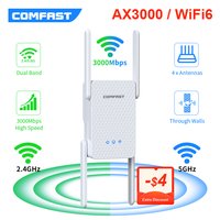 WiFi 6 Repeater 802.11AX 2.4G&5GHz Dual Band WiFi Extender Router AX3000 signal Booster 3000Mbps Gigabit WAN/LAN Port repetidor