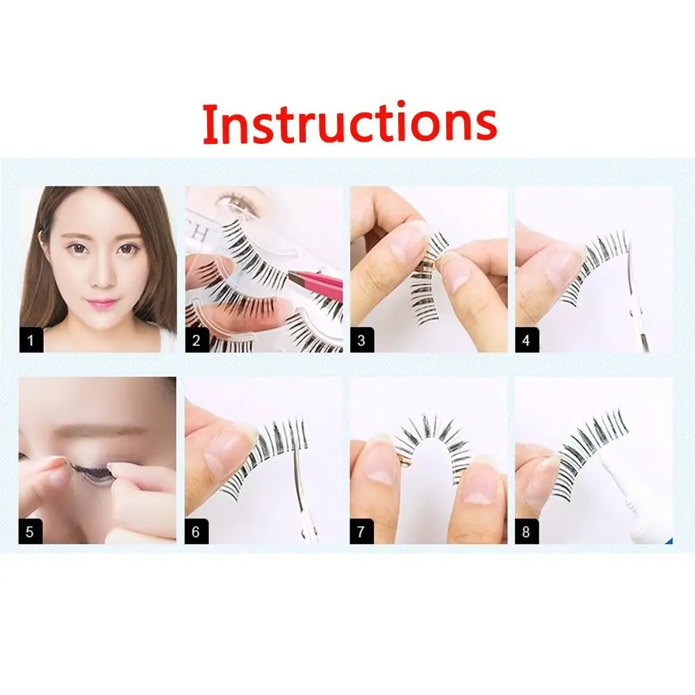 2Pair Dramatic Volume Glitter Women Beauty Fuffy Lashes Diamond Manga Lashes Eye Extension False Eyelashes Thick Long Eye Lashes