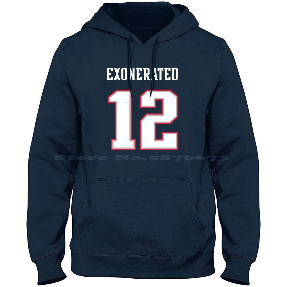 Brady Exonerated 100% Cotton Hoodie T Shirt Tom Brady Tom Fn Brady Tb12 Thomas Edward Patrick Fn Brady Rob Gronkowski Darelle