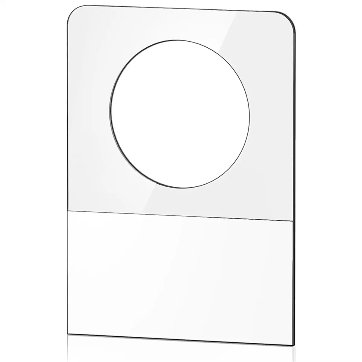 HITL Hang Tabs, 400 Pcs Clear Sticky Hanging Tags Round Hole Self Adhesive Plastic Hang Tabs for Hanging Retail Display