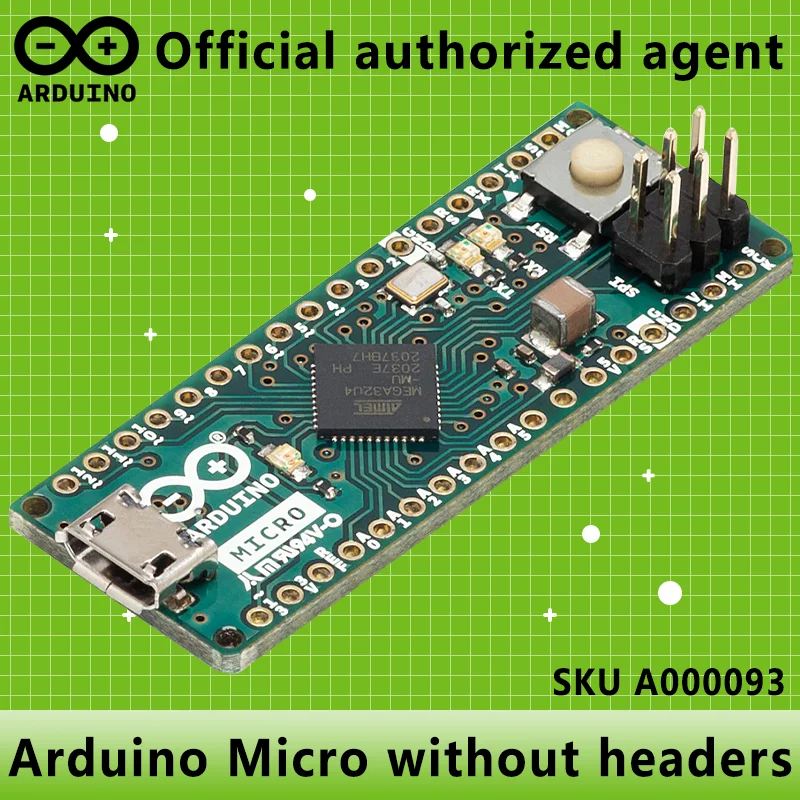 arduino-micro-ヘッダーなし-a000093-atmega32u4-avr-シングルチップマイクロコンピュータ開発ボード-イタリアから輸入されたオリジナル