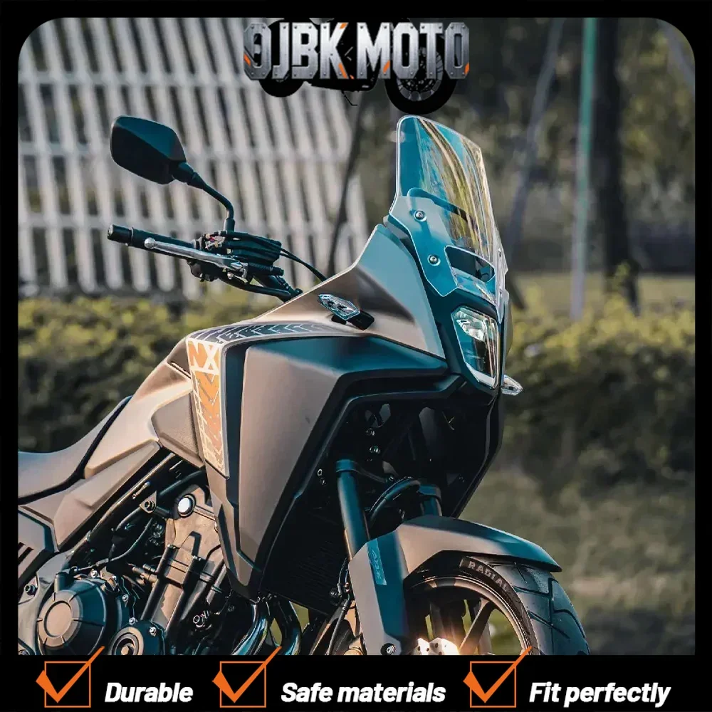 

For Honda NX400 windshield modification heightened windshield NX400 accessories thickened front shield transparent rain shield