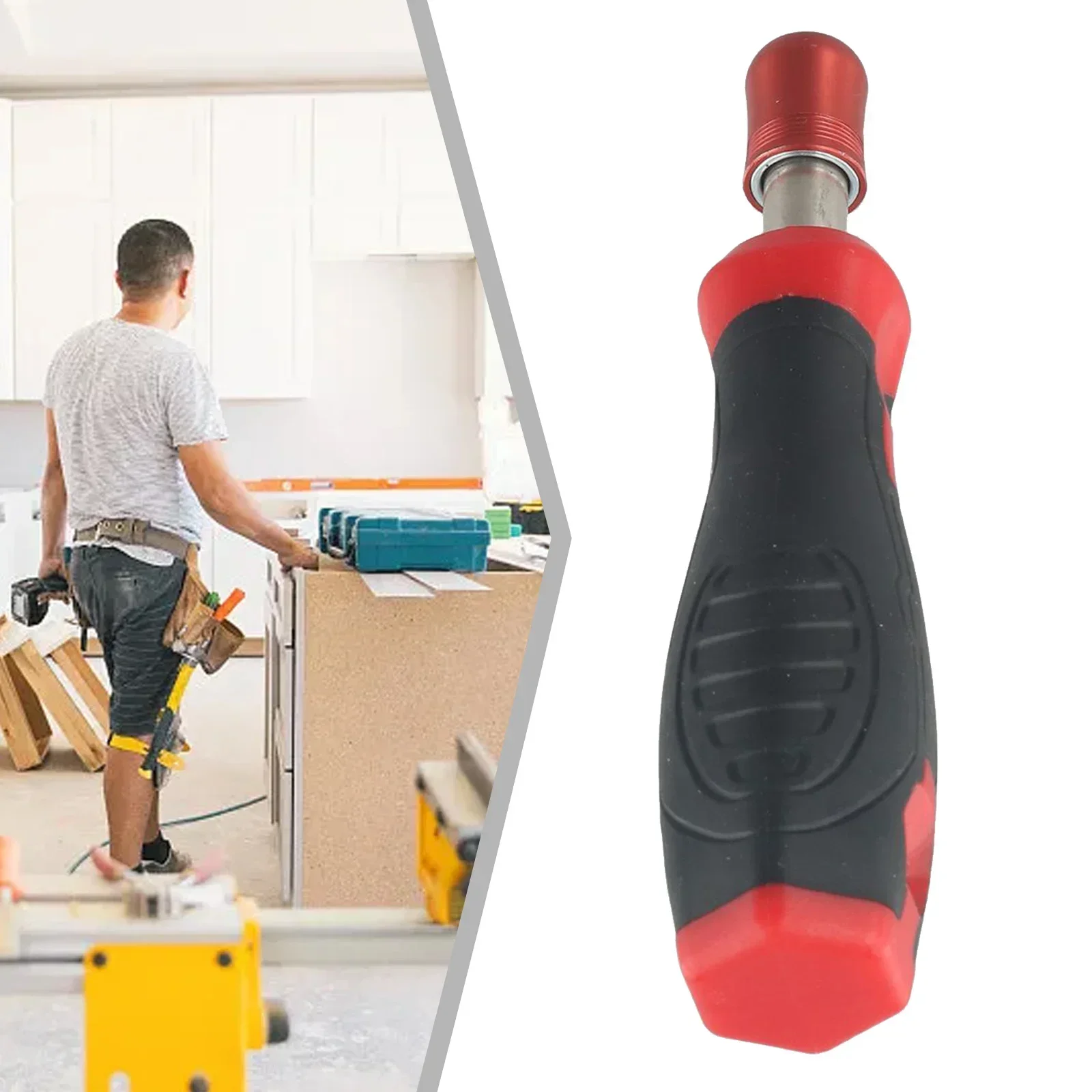 

For Furniture Screw Driver Handle Screwdriver Handle Chrome Vanadium Steel Rubber Length 135mm Magnetic Self Locking