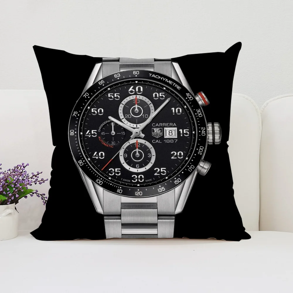 T-TAG Heuer 45x45 Cushion Cover for Living Room Cushions Pillow Cases 45x45 Covers for Bed Pillows Decorative Pillowcase 40x40