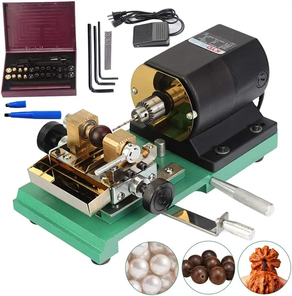 

280W 110V Pearl Drilling Machine Driller Full Set Drill Holder for Shell Coral Amber Stone Jewelry Tools