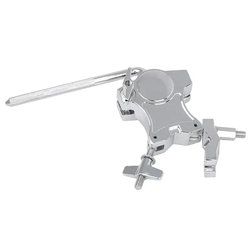 NALFI-2X Drum Clamp Metal Drum Stand Extension Clip Rod Connecting Bracket Clip Percussion Drum Accessories Instruments