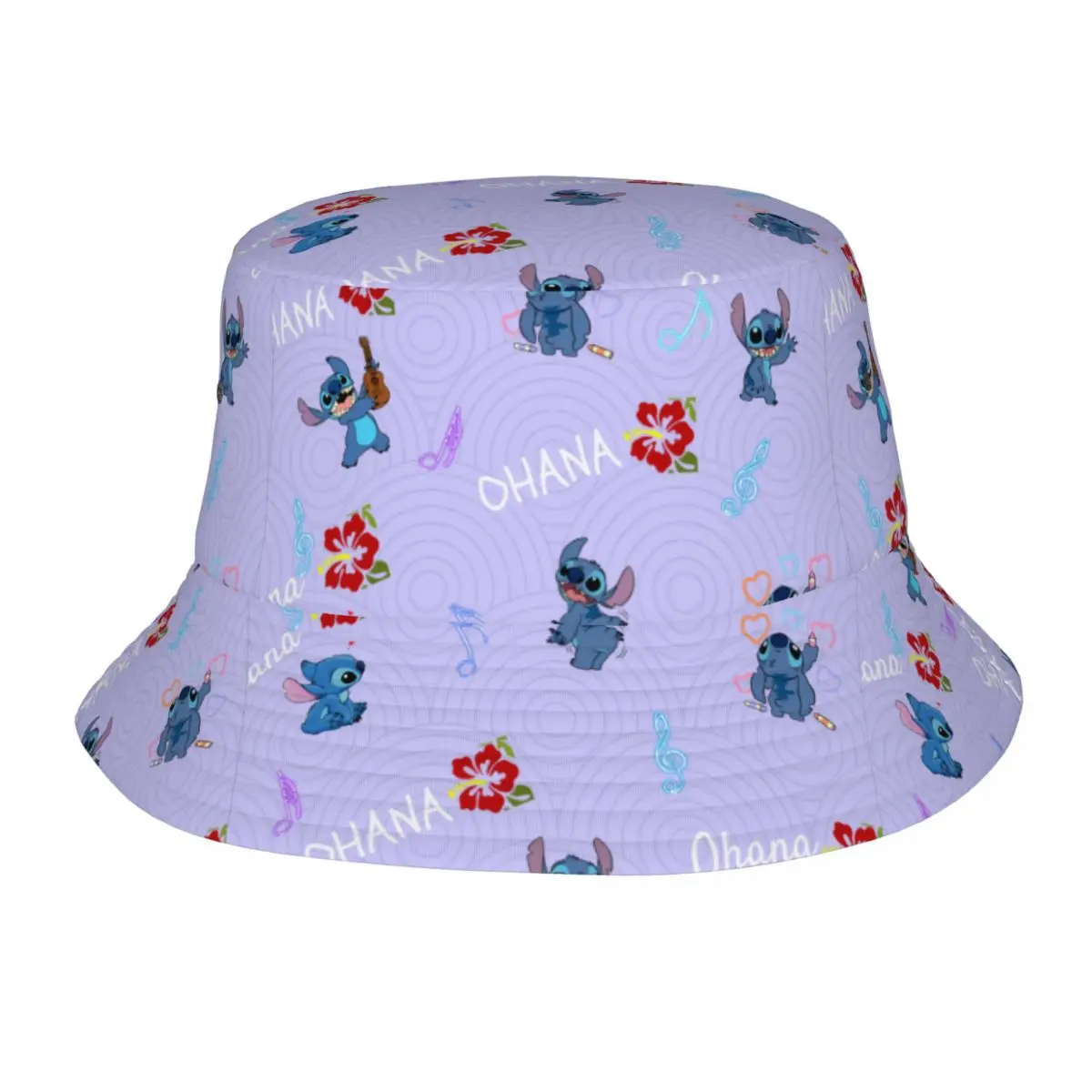 

Cute Lilo And Stitch Bucket Hat for Men Women Vocation Cartoon Sun Hat Hip Hop UV Protection Sport Fisherman Caps Dropshipping