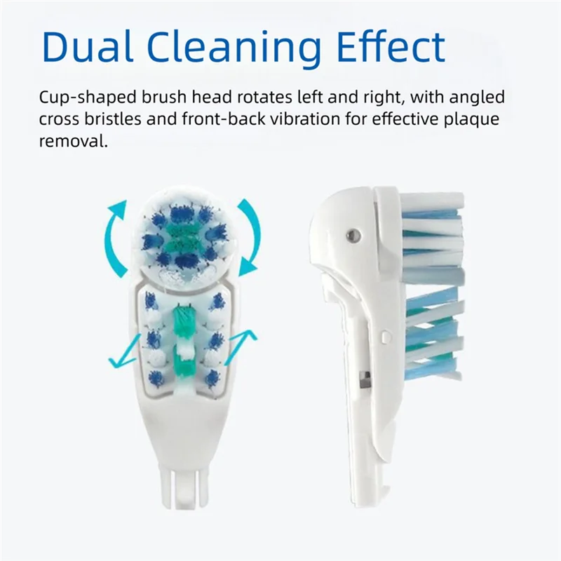 A23F-For Oral B Crossaction رؤوس فرشاة الأسنان البديلة، تنظف عميق للأسنان، يزيل البلاك بشكل فعال، للعناية بالأسنان