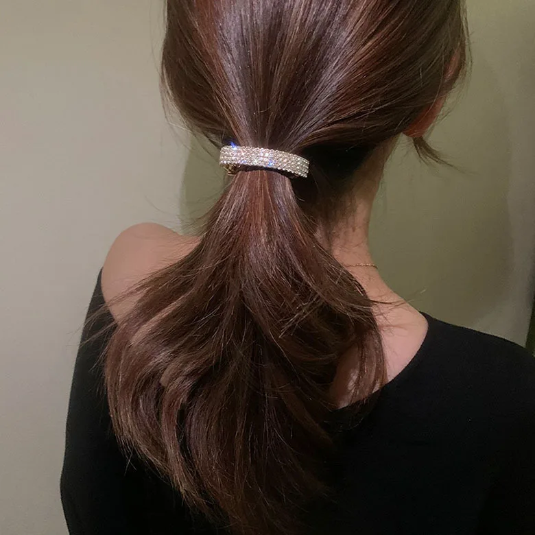 Elegant Spring Clip Hair Clip Korean Style Super Shiny Tail Net Red Sweet Hair Accessories Hairpin image 4