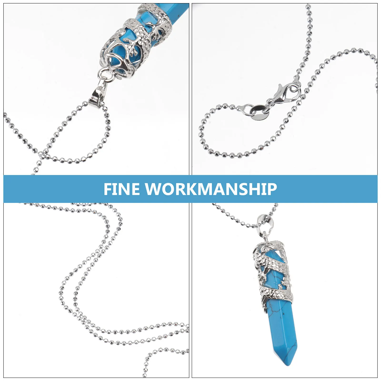 

1pc Creative Dragon Totem Natural Stone Pendant Necklace Exquisite Clavicle Jewelry Stylish Fashion Necklace Decoration Delicate