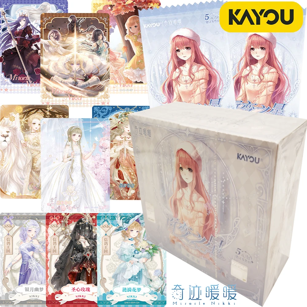 

Genuine Official Kayou Miracle Nikki Fun Hobby Collection Cards for Girls Personality Dress Up Cute Collage Cards Unique Gifts