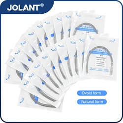 JOLANT 10pcs/Pack Dental Stainless Steel Arch Wires Round/Rectangular Ovoid/Natural Form Orthodontic Archwire Dentist Tool