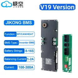 JK Inverter BMS 8S 16S 100A 150A 200A 8S-16S Family Energy Storage Lifepo4/Li-ion/LTO for Growatt Deye