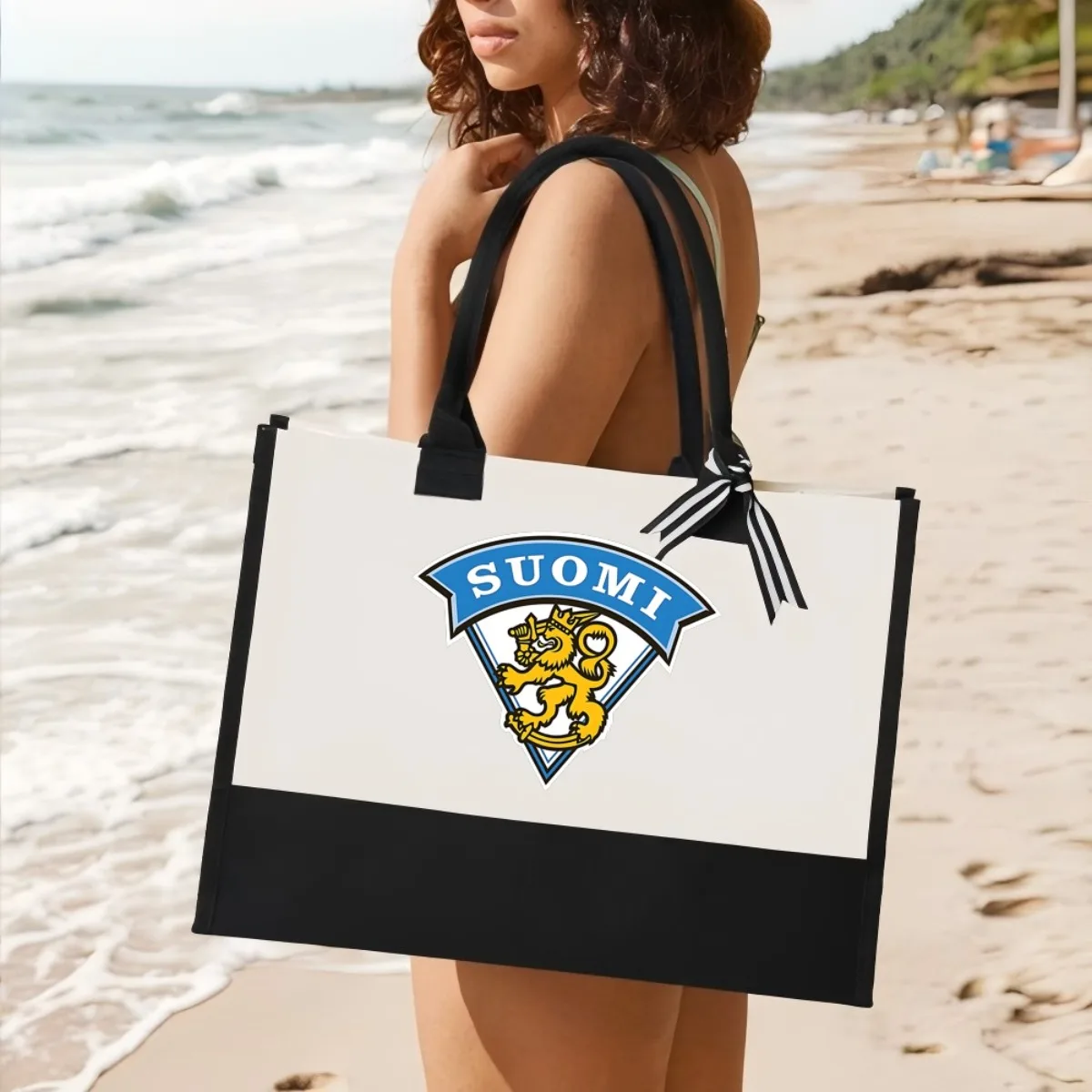 فنلندا فريق الجليد الوطني للرجال 2026 وصول جديد موضة عملية واسعة قابلة لإعادة الاستخدام حمل حقيبة نمط طباعة 2 لهجة الثقيلة #1