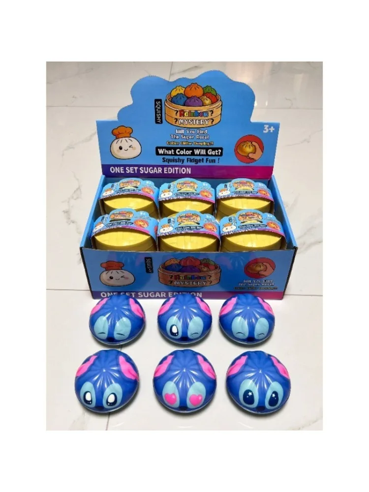 Mehrfach Ausdrucksstarkes Stitch Dumpling Blind Box Spielzeug, Tragbares Fidget Squishy, Kinderparty-Geschenk, Geburtstagsgeschenk