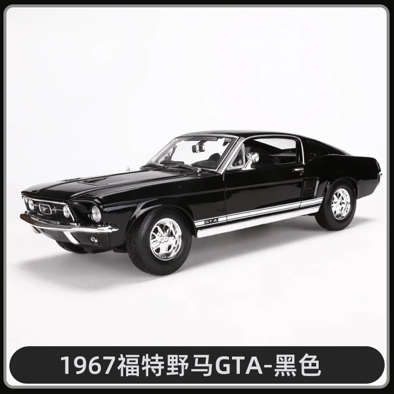 Hot selling 1:18 Ford Mustang GT 1967 muscle car simulation alloy car model boy birthday gift collection toy ornaments