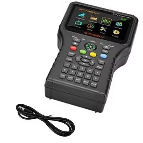 A57G-GTMEDIA V8 Finder Max Satellite Finder Meter 4.3 Inch LCD DVB-S/S2/S2X H.265 Upgraded V8 Finder2 Pro2 V7 S5X SATLINK WS-693