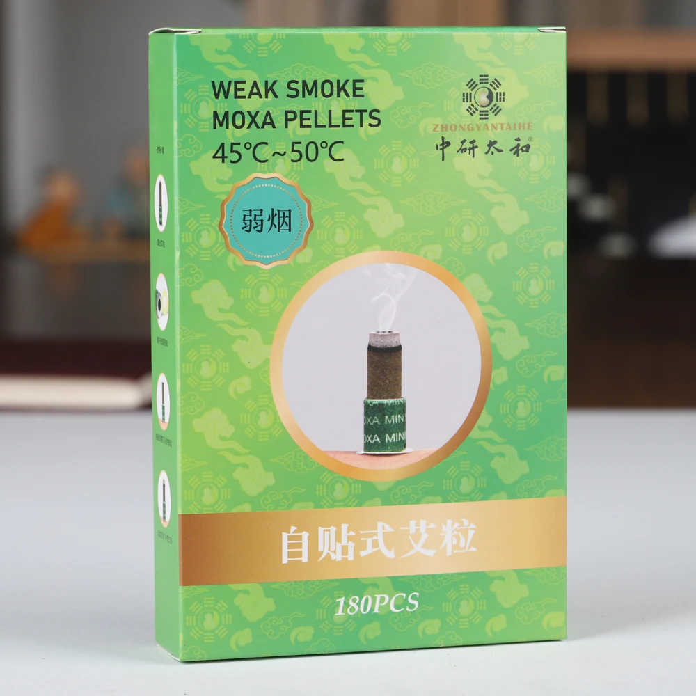 Zhongyan Taihe Self-adhesive Moxibustion (little Smoke, Smokeless, Strong Smoke) 180 Capsules/box