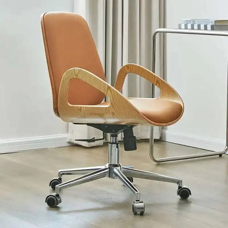 

Study Game Mobile Ergonomic Office Chair Armchair Comfy Leather Office Chair Vanity Work Cadeira De Escritorio Luxury furniture