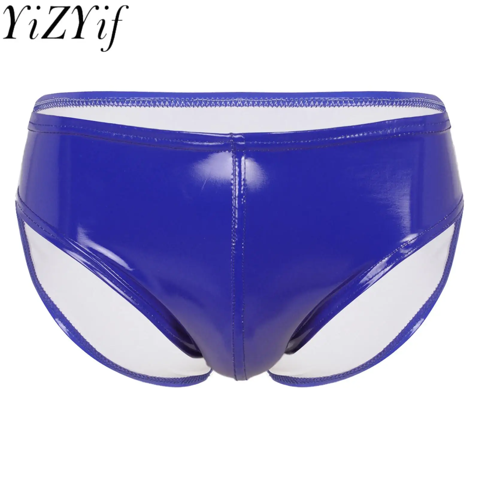 

Patent Leather Briefs Panties Sexy Wet Look Latex Glossy Pole Dancing Rave Party Outfit Clubwear Sissy Underwear Underpants