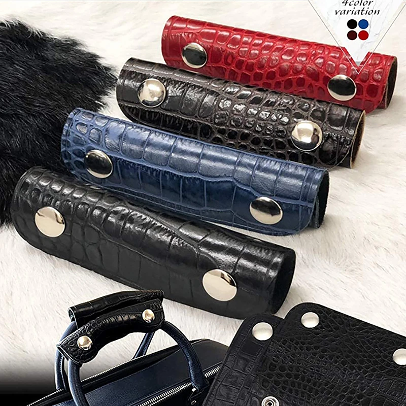 Leather Bag Handle Anti-strap Suitcase Grip Protective PU Handle Wrap Shoulder Strap Pad Cover Travel Bag Accessory High Quality