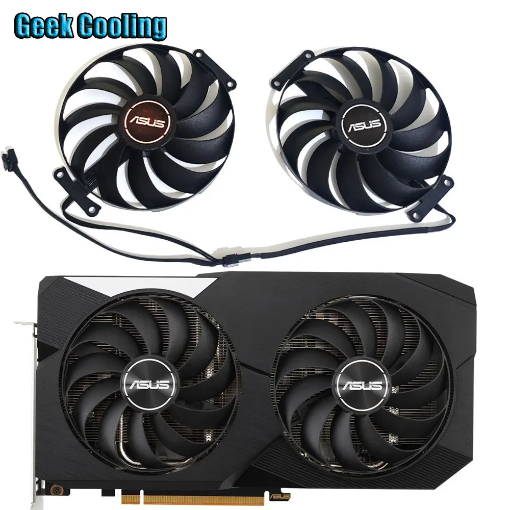 

NEW 95MM 5PIN CF1010U12D T129215BU FDC10U12D9-C Video card cooling fan，For ASUS RX 6600XT、RX 6650XT、RX 6600、RX 6700XT、RX 6750XT