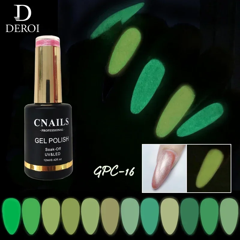 Deroi Cat Eye Lichtgevende Nagelgel Polish 12 ml LED/UV Vernis Glitter Semi Permanente Shining Nail Art Top Coat Luxe Gel Polish