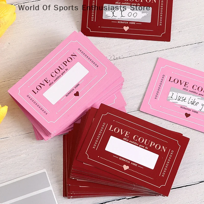 

20 шт. скретч-карты, подарок на день рождения, любовные купоны, юбилей, сделай сам, подарок для нее, билеты на День святого Валентина, игровые карты с любовью