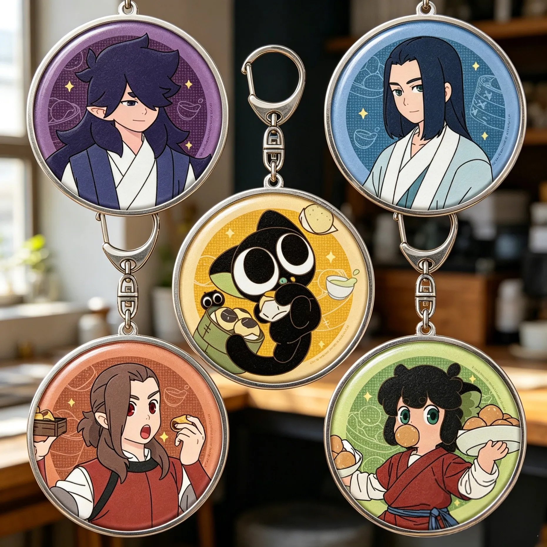 The Legend of Hei Luo Xiaohei Wuxian Fengxi Xuzhun Luozhu  Ruoshui Nezha Acrylic Keychain Bag pendant Bag Charm anime goods Gift