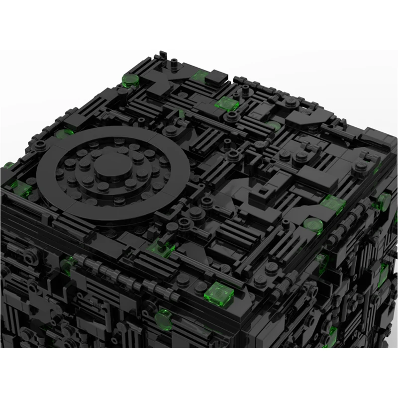 1363pcs MOC Borg Cube Assembly UCS Scale Building Blocks Space Series Educational Creative Collectors Toys Gifts MOC-112646