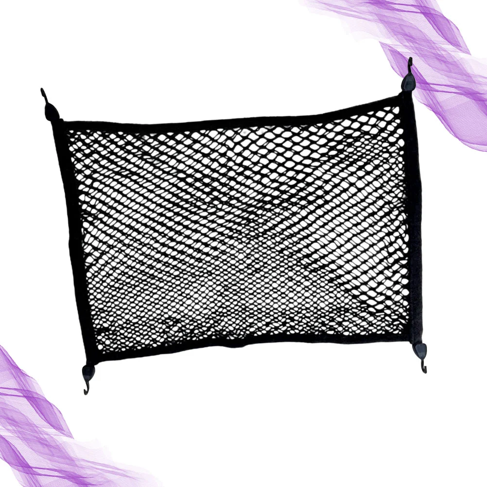 1PC 100x80cm Double Layer Car Trunk Storage Net Elastic String Net Luggage Fixed Network trunk cargo net organizer