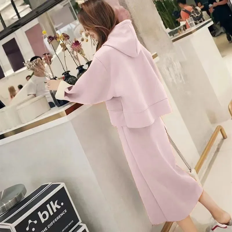 الخريف الشتاء آلهة نمط المرأة صوف مبطن قطعتين مجموعة المألوف البلوز تنورة أوائل الخريف ضوء Maturity